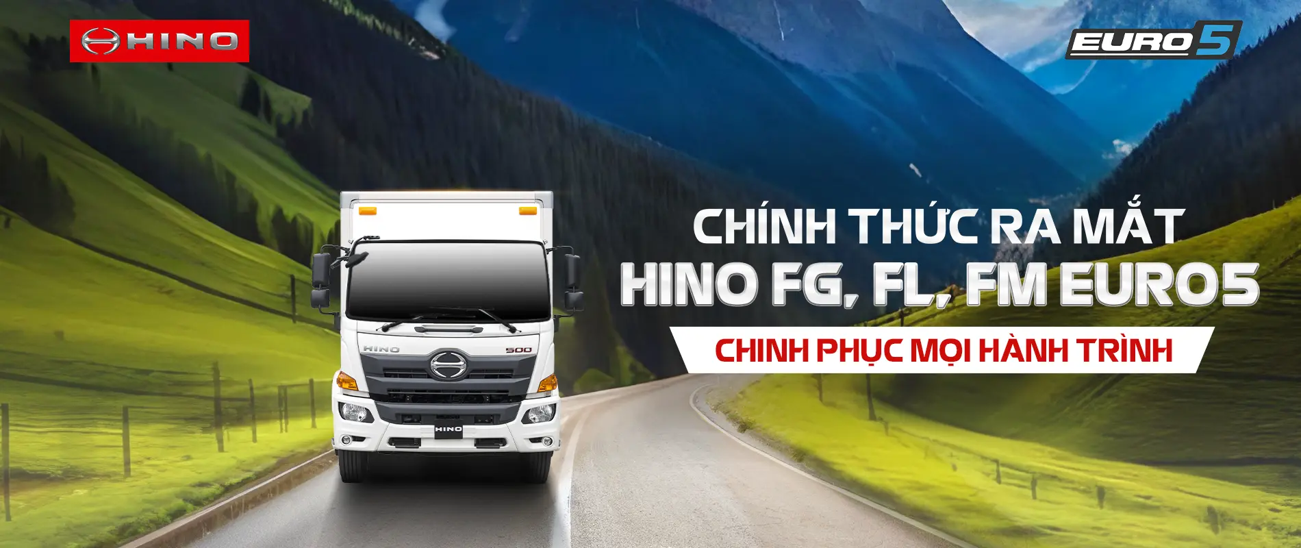 Ra mắt xe tải Hino FG - FL - FM EURO5